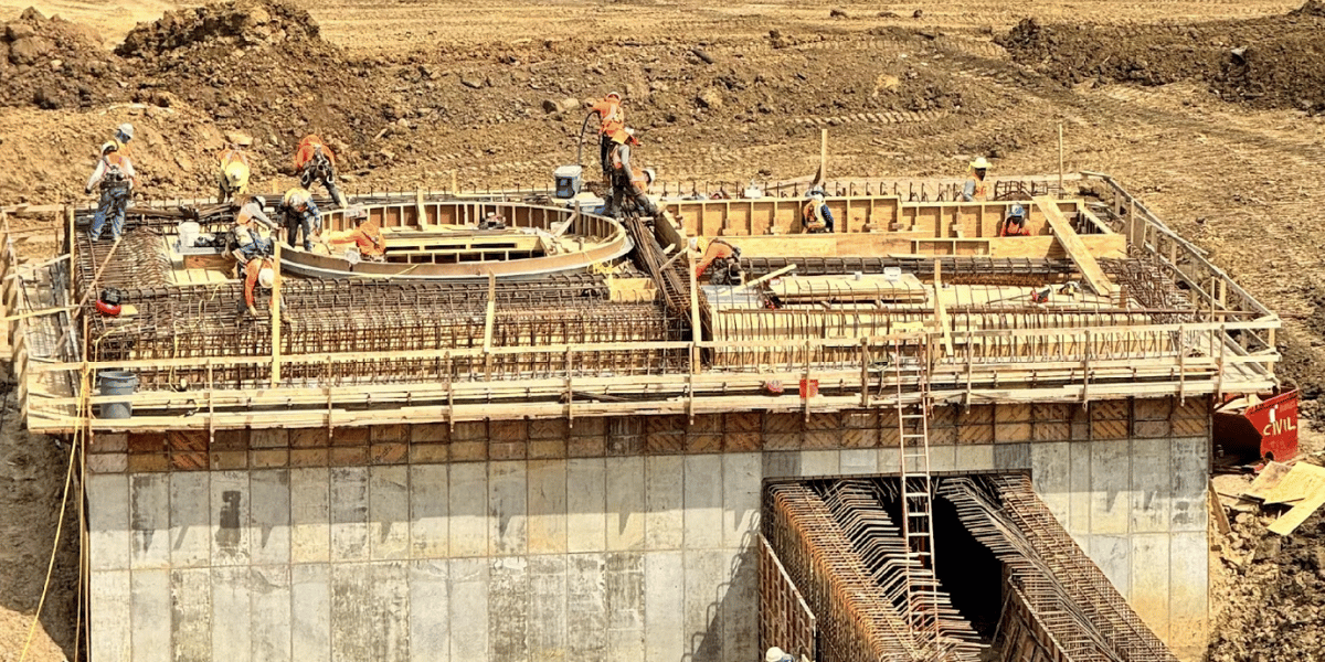 Burkes Civil department team working on a project