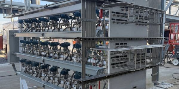 Burkes Mechanical industrial instrumentation panel installation with transmitters, tubing, and control systems built to support ASME and API standards for chemical, pulp and paper, and manufacturing facilities across the Southeast