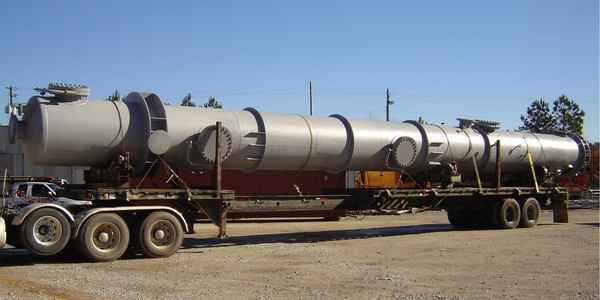 Mechanical Pressure Vessels on Flatbed for Delivery